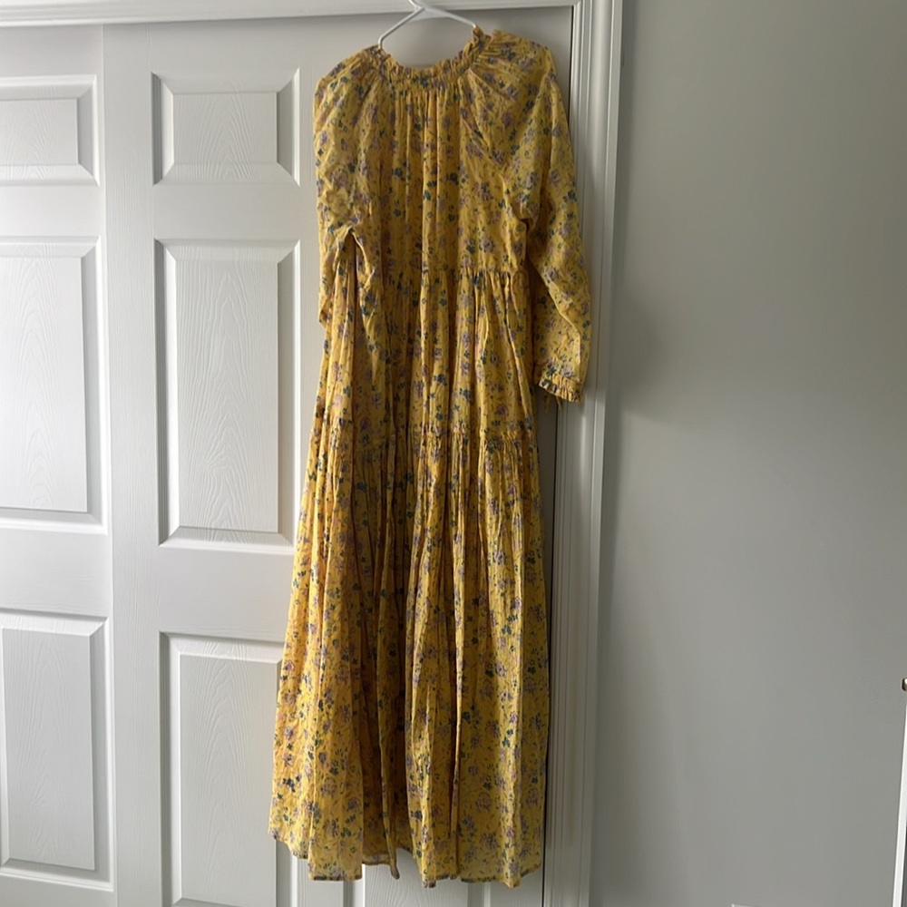 Yellow Floral Maxi Dress - Picture 6 of 6